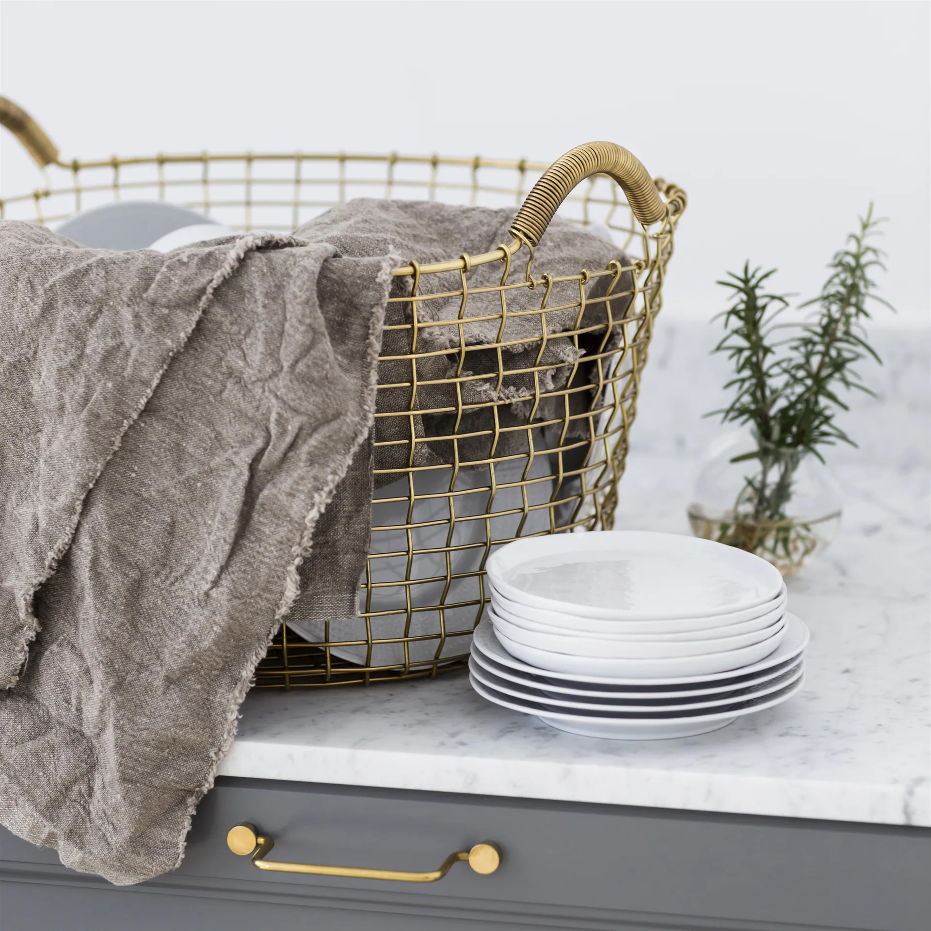 Panier Korbo Classic 35, laiton KORBO