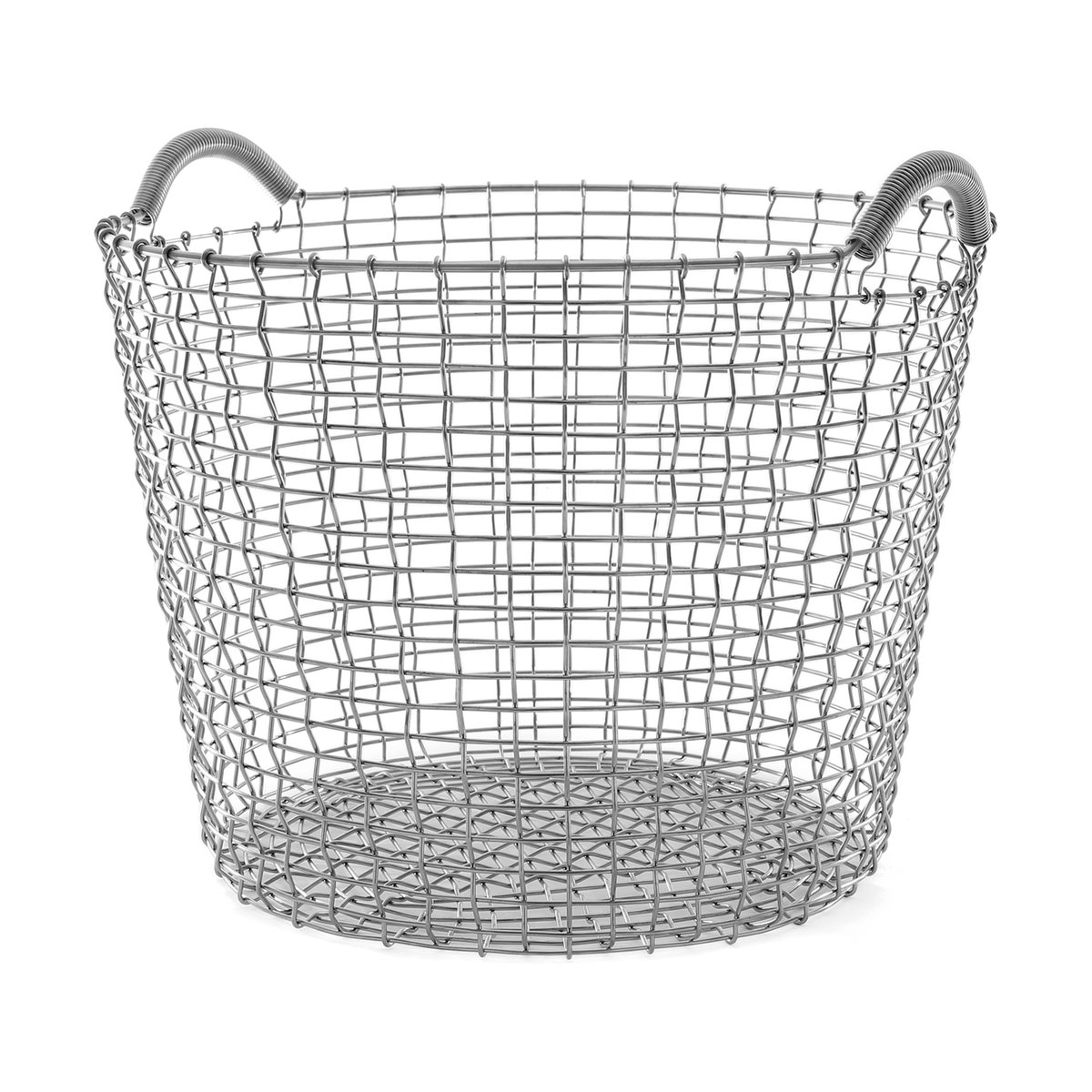 KORBO Panier Korbo classic 50 acier inoxydable | Design Scandinave | Paniers de rangement | Argenté