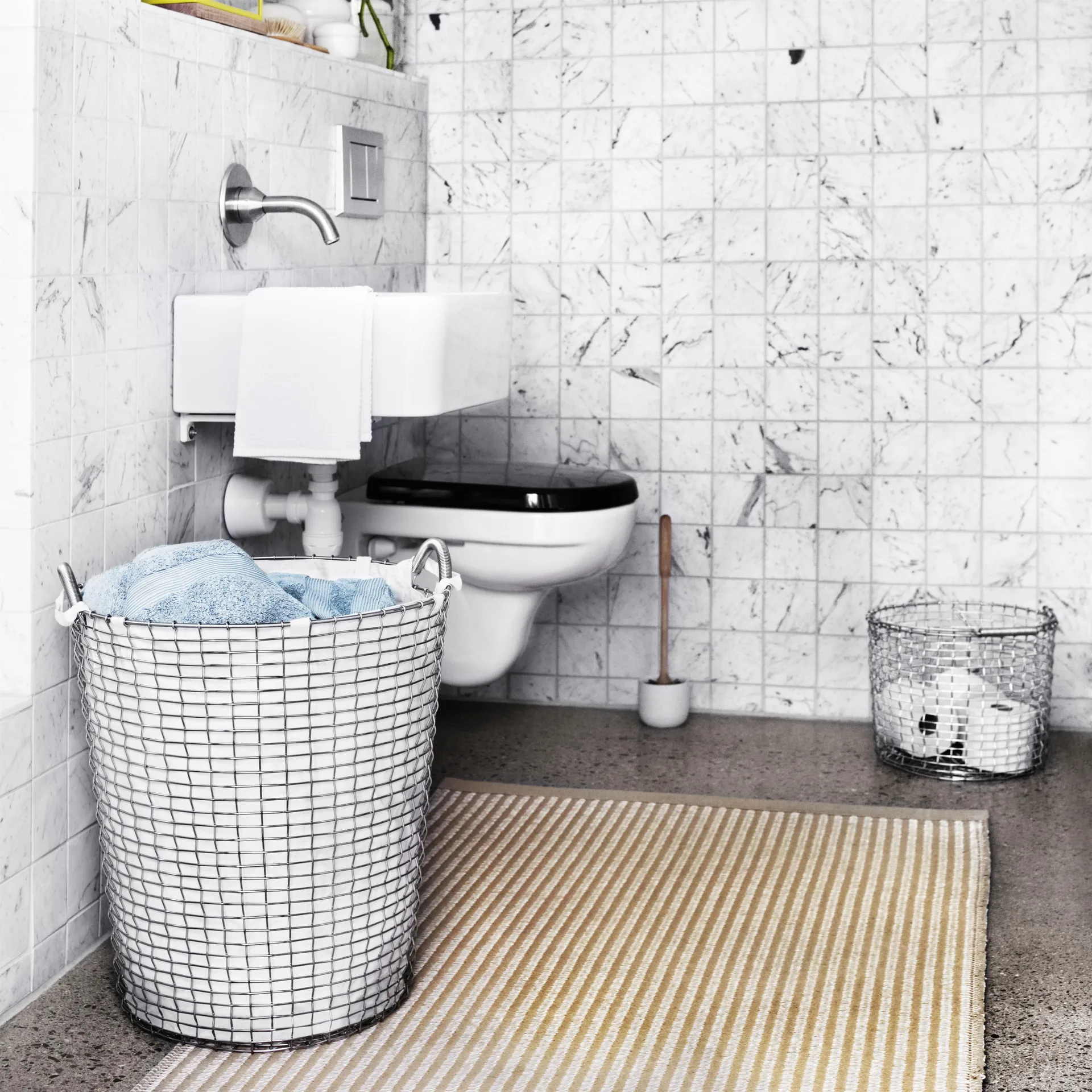 Sac pour panier à linge Korbo, blanc 80 L KORBO