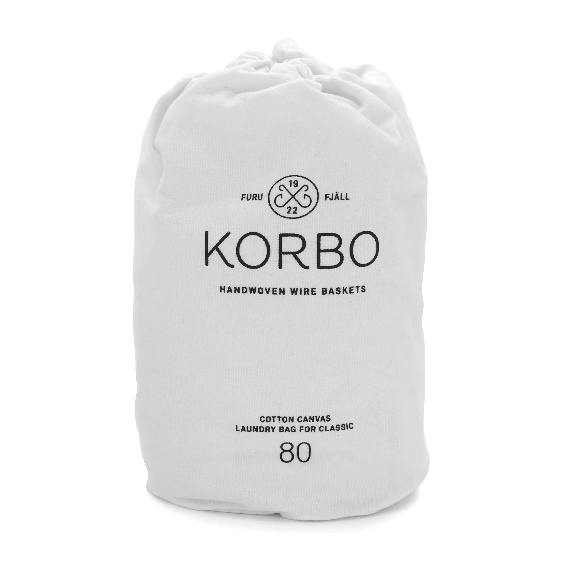 Sac pour panier à linge Korbo, blanc 80 L KORBO