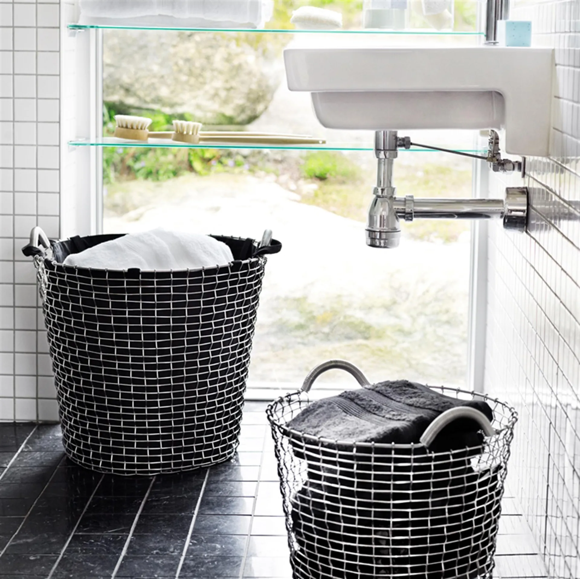 Sac pour panier à linge Korbo, noir 65 L KORBO