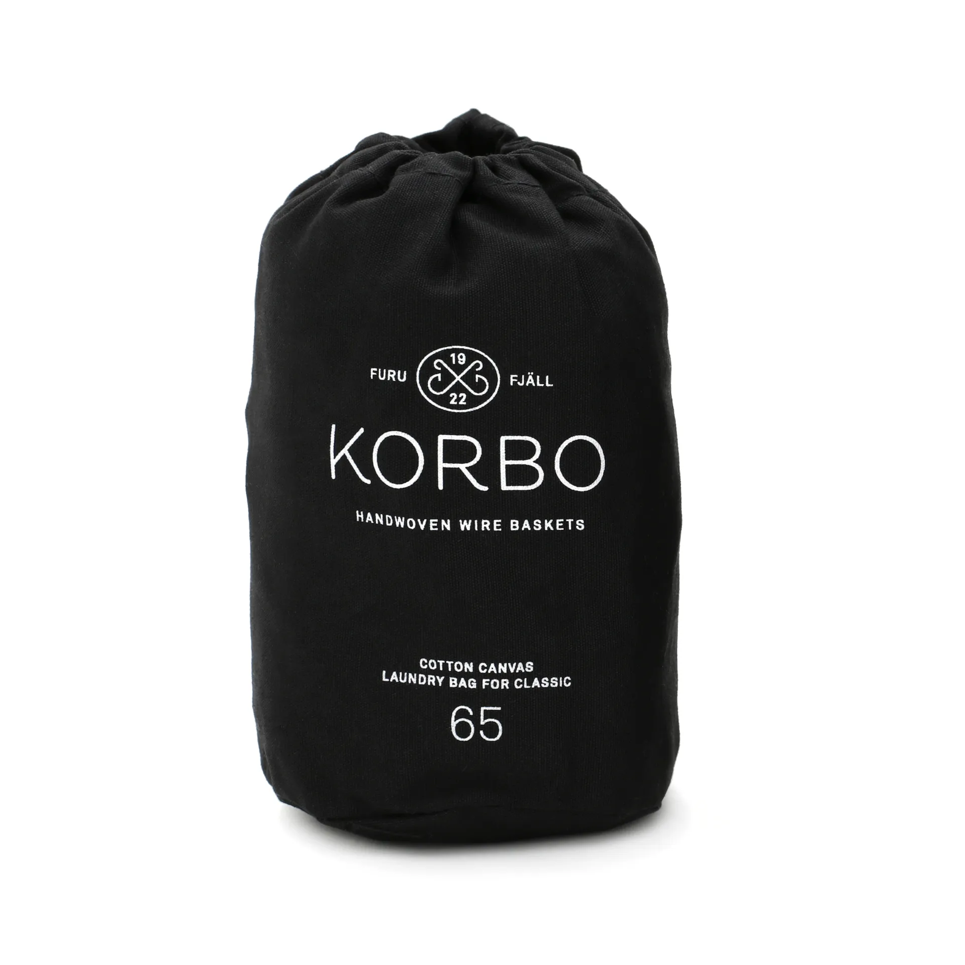 Sac pour panier à linge Korbo, noir 65 L KORBO