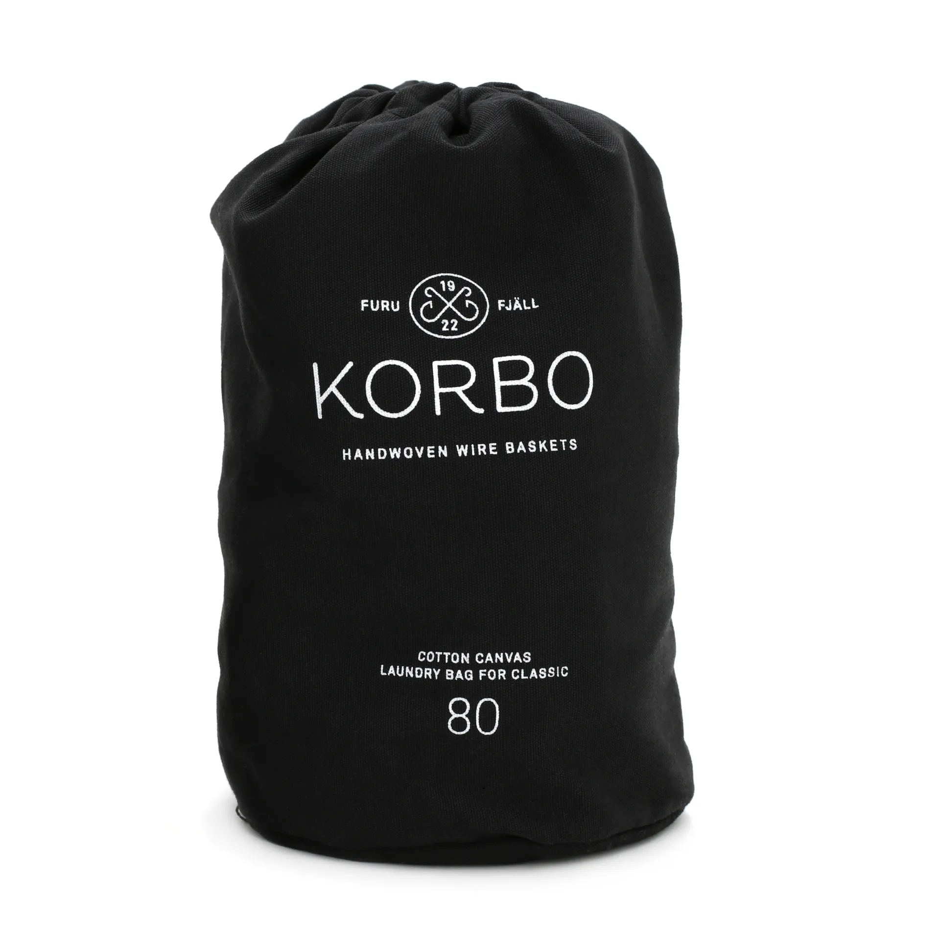 Sac pour panier à linge Korbo, noir 80 L KORBO