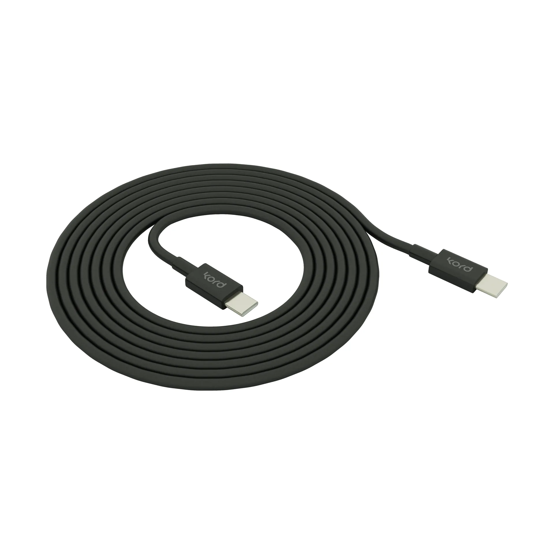 Câble de charge Kord USB-C vers USB-C 1,8 m, Black Kord