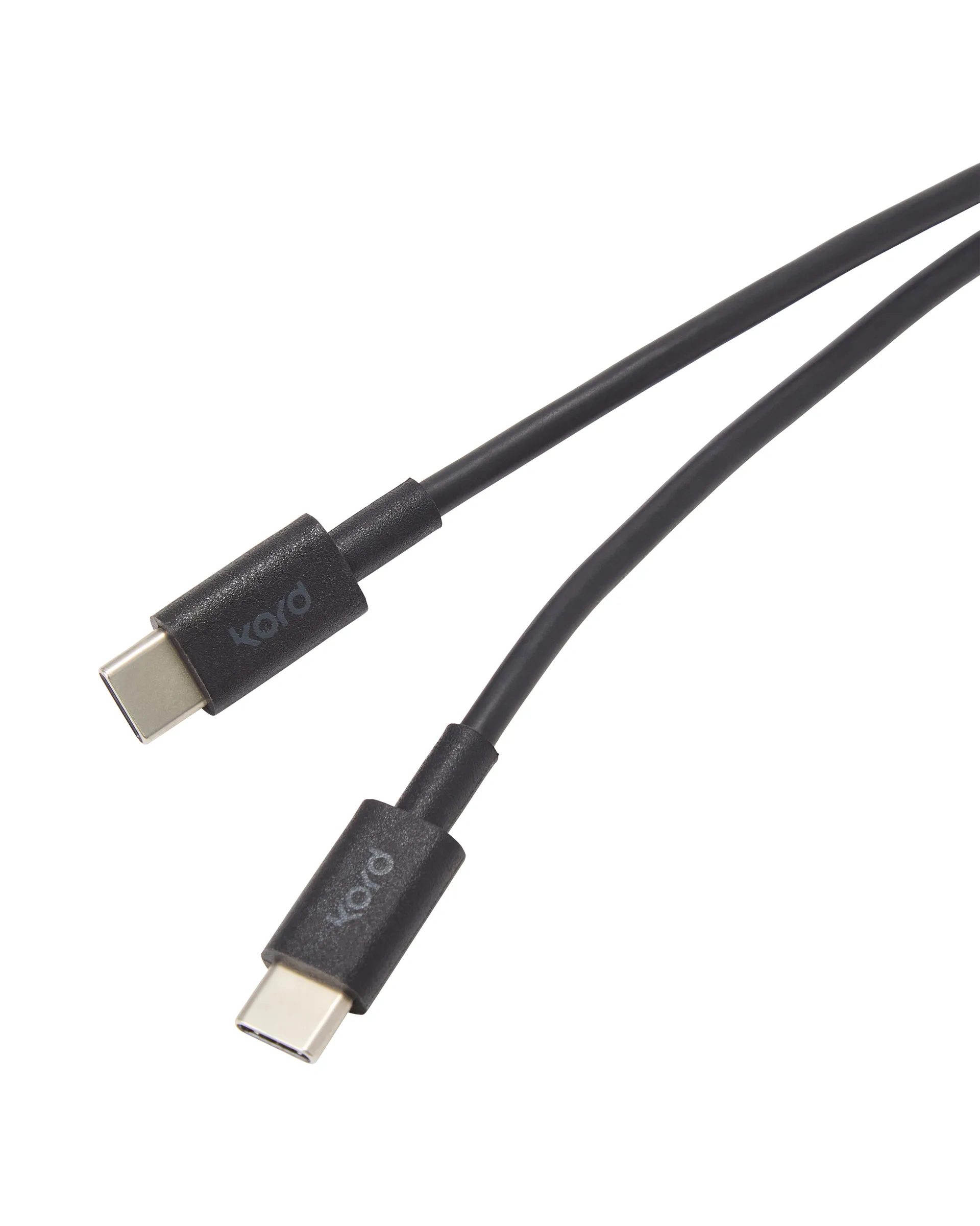 Câble de charge Kord USB-C vers USB-C 1,8 m, Black Kord