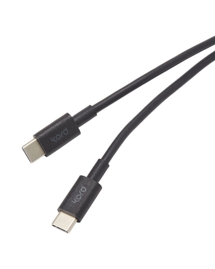 Câble de charge Kord USB-C vers USB-C 1,8 m, Black Kord