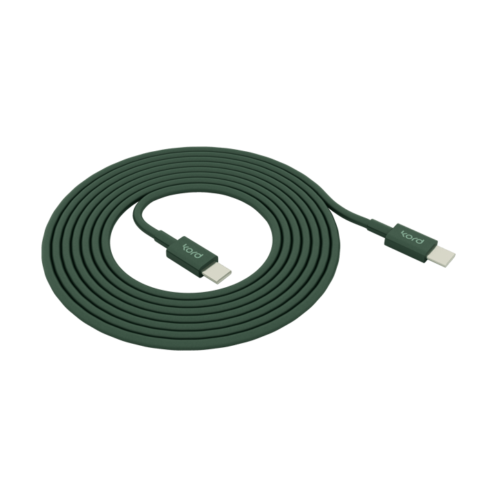 Câble de charge Kord USB-C vers USB-C 1,8 m - Dark Green - Kord