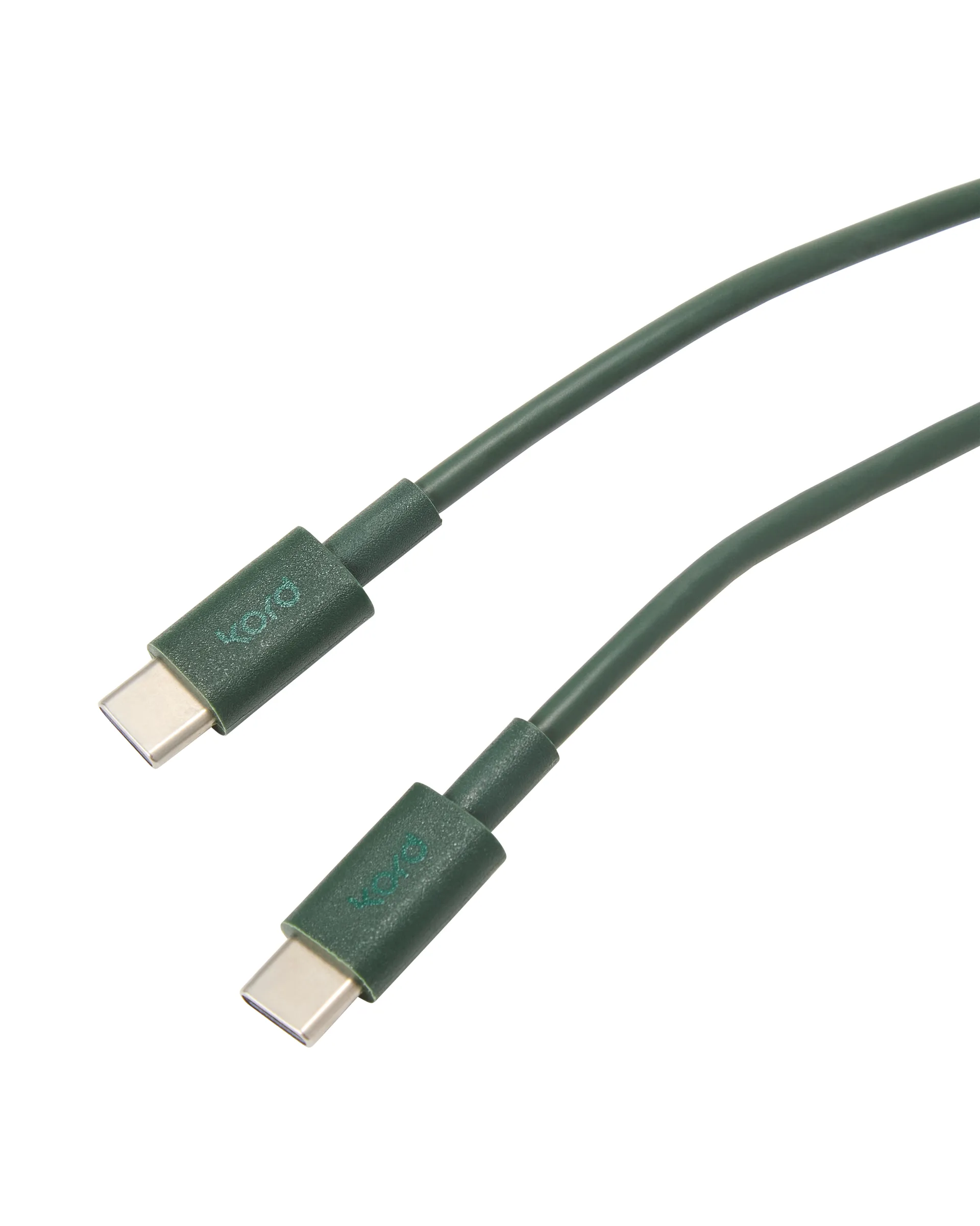 Câble de charge Kord USB-C vers USB-C 1,8 m, Dark Green Kord