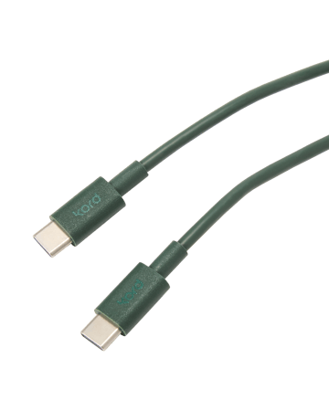 Câble de charge Kord USB-C vers USB-C 1,8 m - Dark Green - Kord