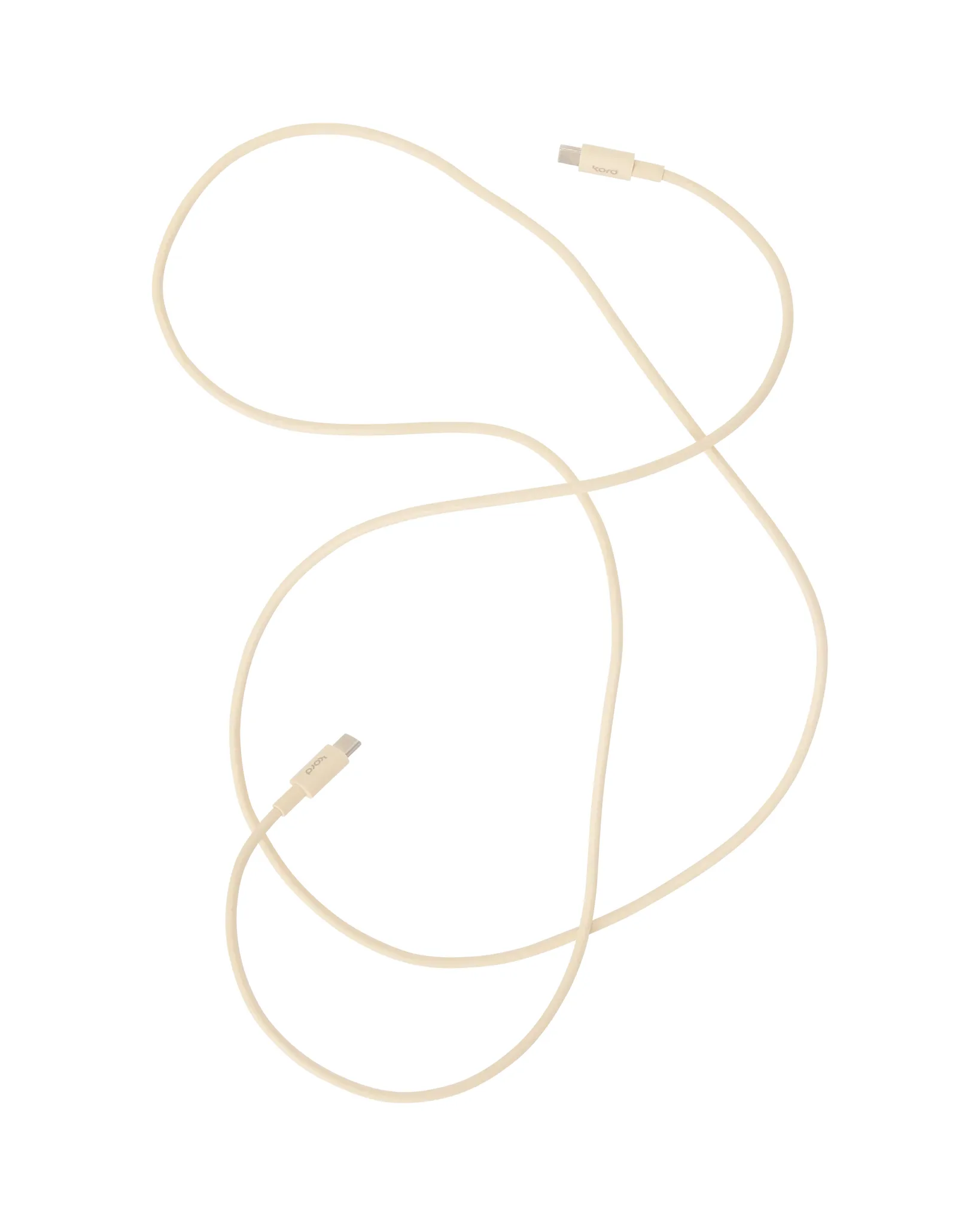 Câble de charge Kord USB-C vers USB-C 1,8 m, Pearled Ivory Kord