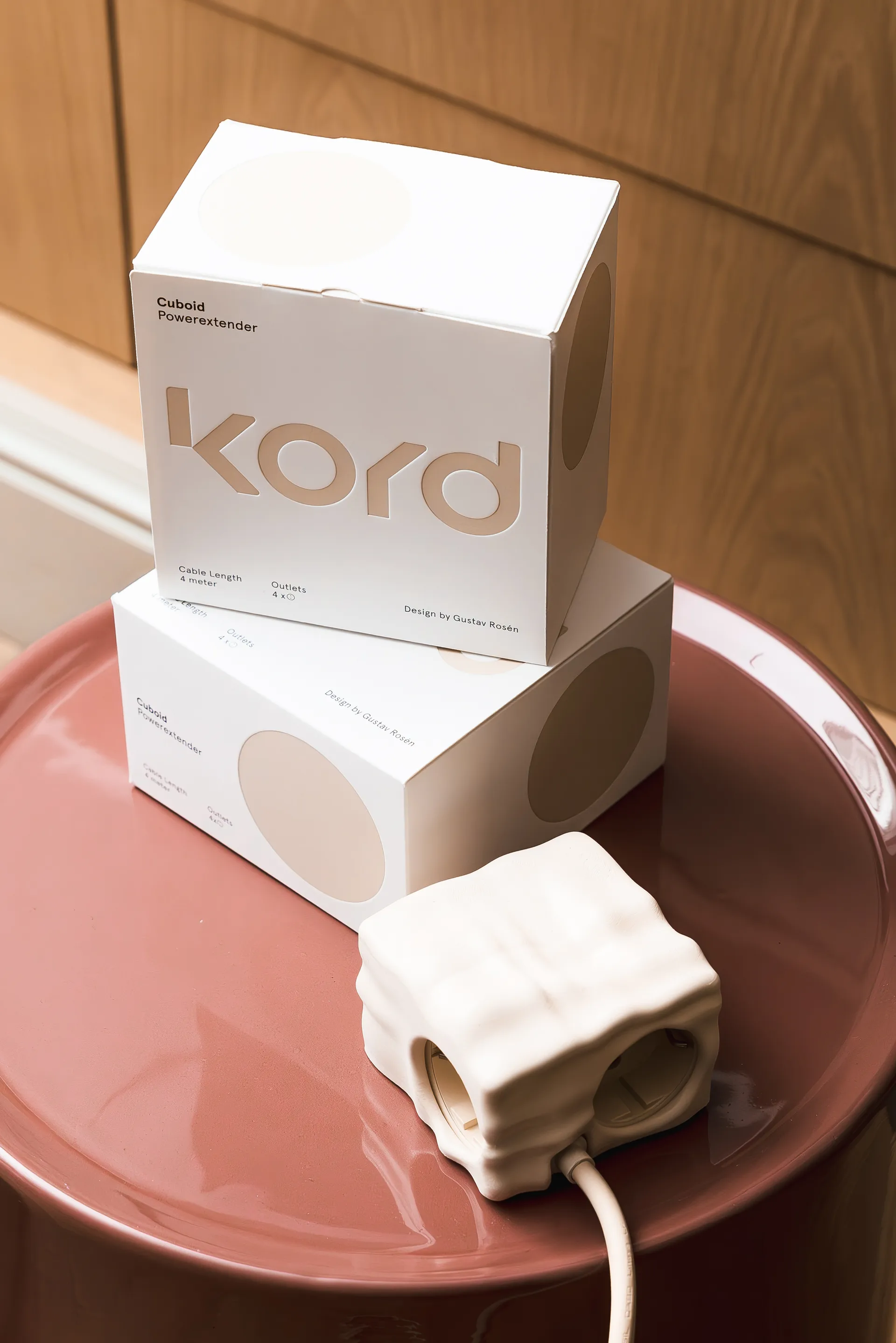 Coque Cumulus+ case pour multiprise Cuboid, Beige Kord