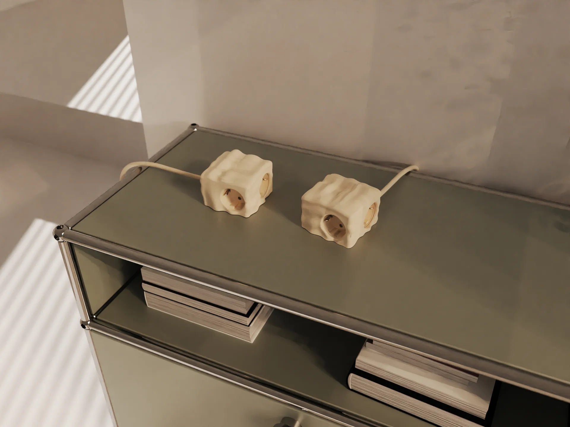 Coque Cumulus+ case pour multiprise Cuboid, Beige Kord