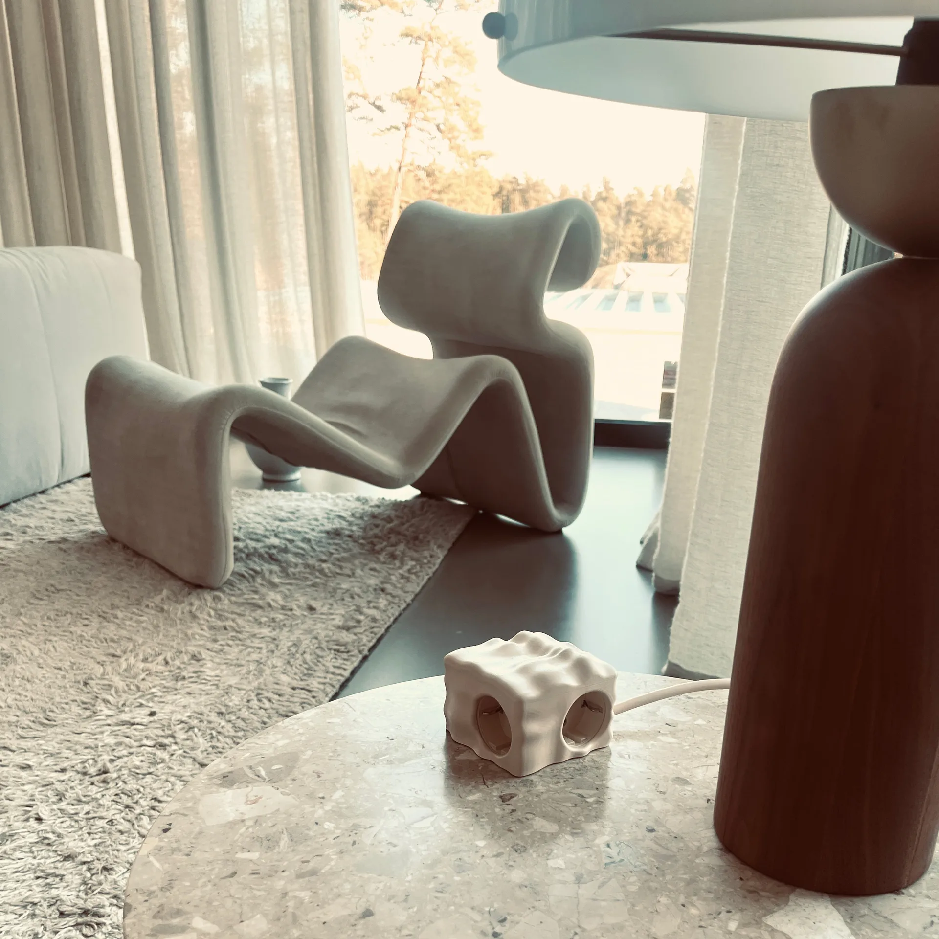 Coque Cumulus+ case pour multiprise Cuboid, Beige Kord