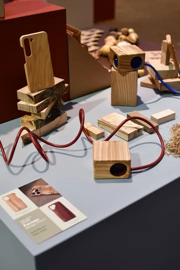 Kord x Bark woodencase-coque pour multiprise Cuboid+ - Écorce - Kord