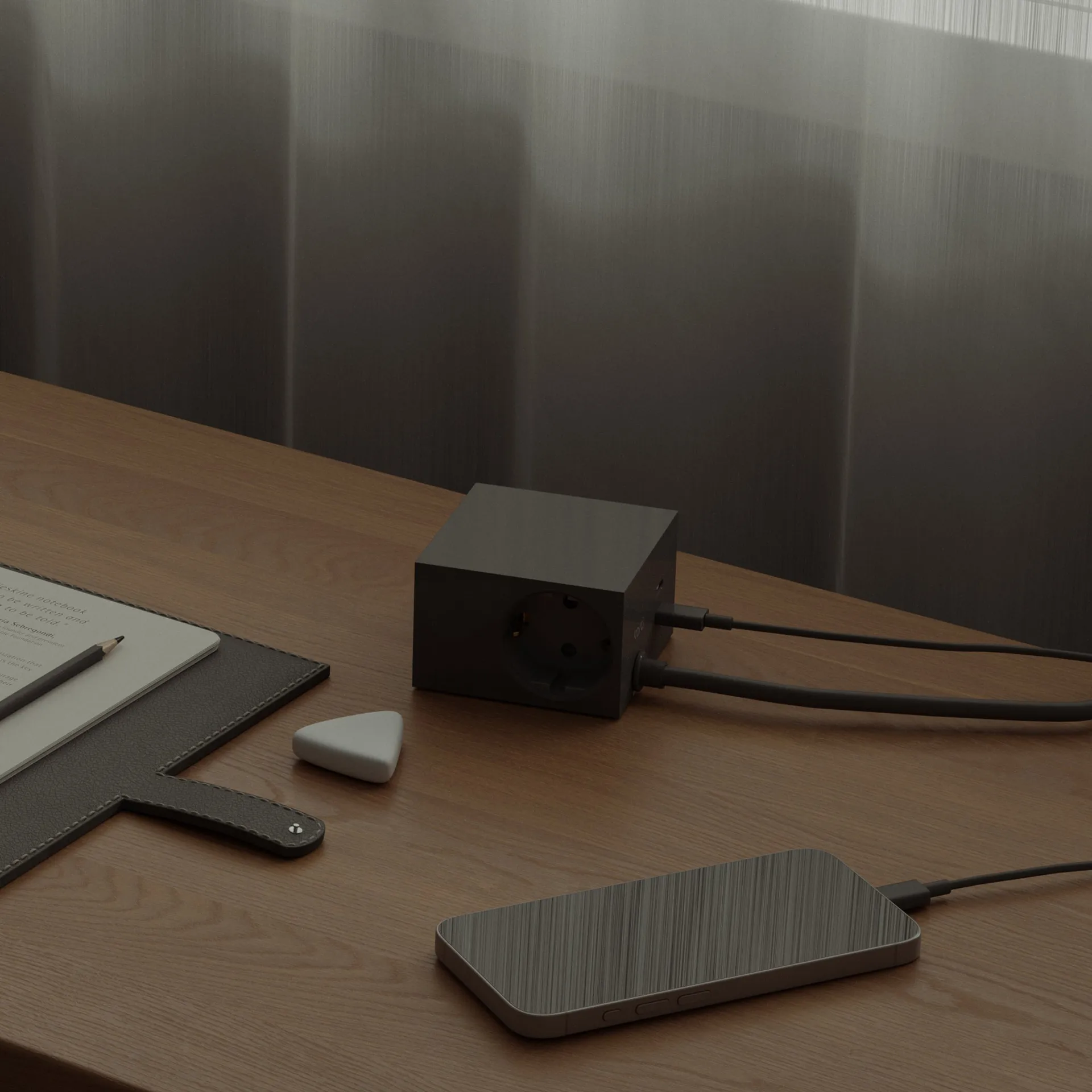 Multiprise USB-C Cuboid+ 30W 2 m, Black Kord