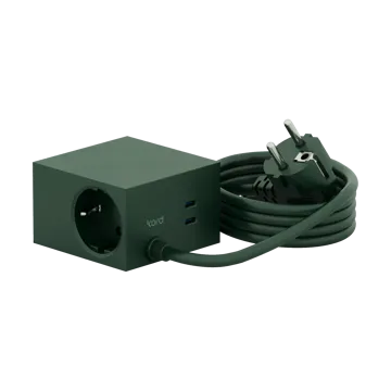 Multiprise USB-C Cuboid+ 30W 2 m - Dark Green - Kord
