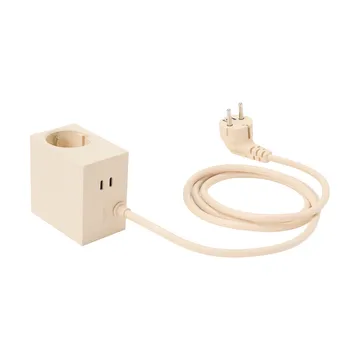 Multiprise USB-C Cuboid+ 30W 2 m - Pearled Ivory (blanc) - Kord