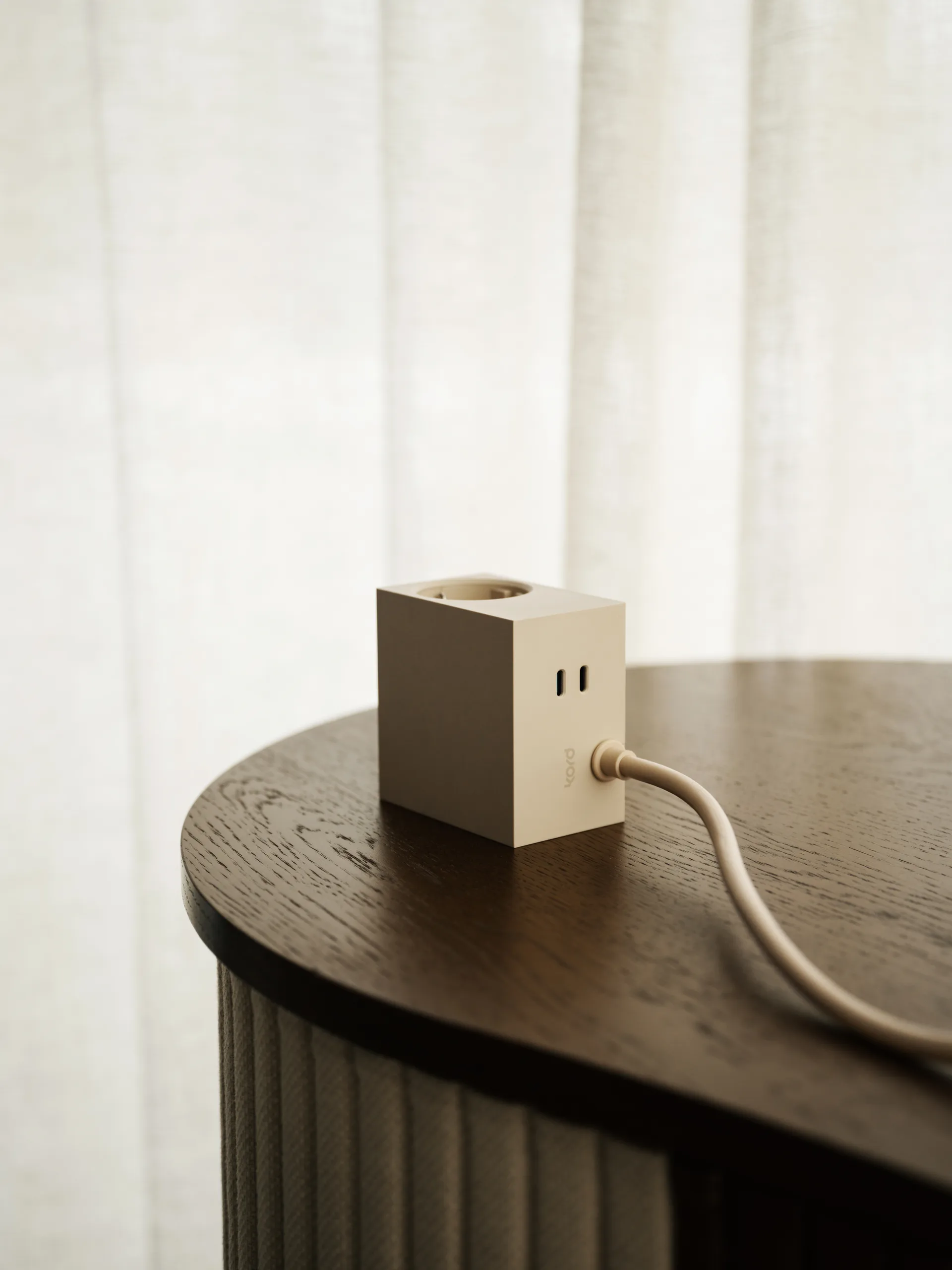 Multiprise USB-C Cuboid+ 30W 2 m, Pearled Ivory (blanc) Kord