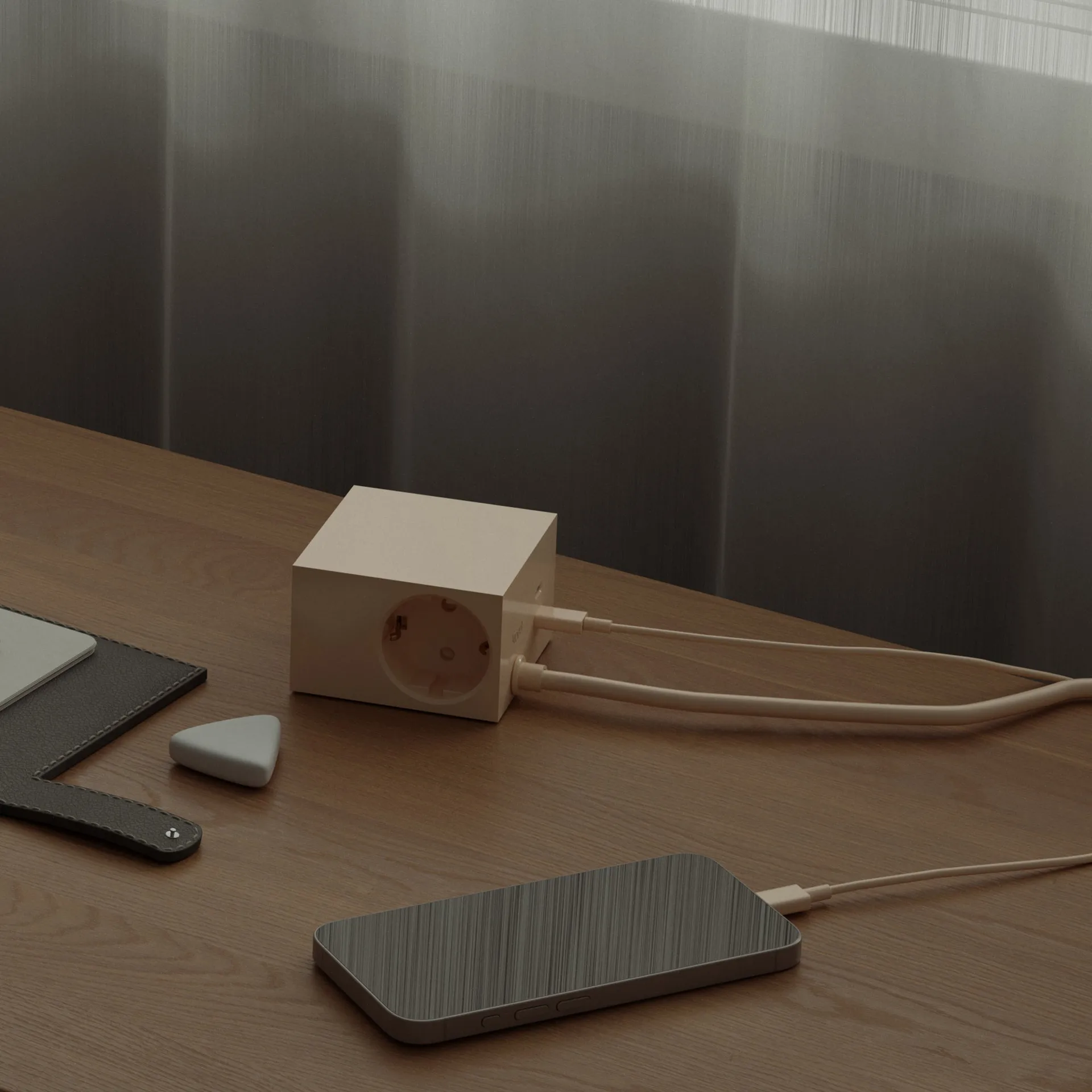 Multiprise USB-C Cuboid+ 30W 2 m, Pearled Ivory (blanc) Kord