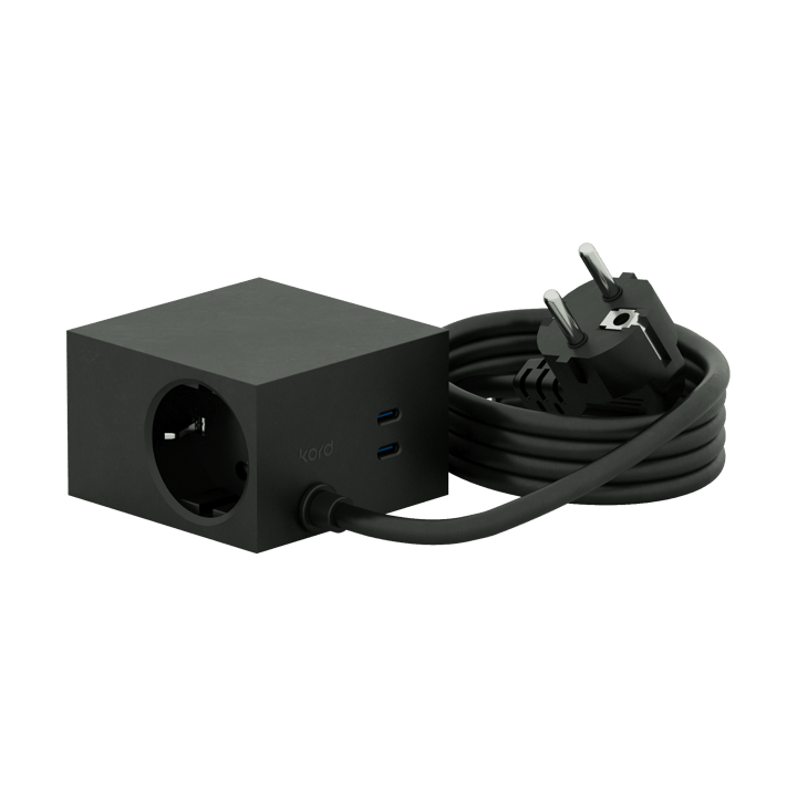Prise Cuboid+ USB-C 30W 2 m - Black - Kord