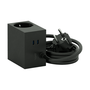 Prise Cuboid+ USB-C 30W 2 m - Black - Kord