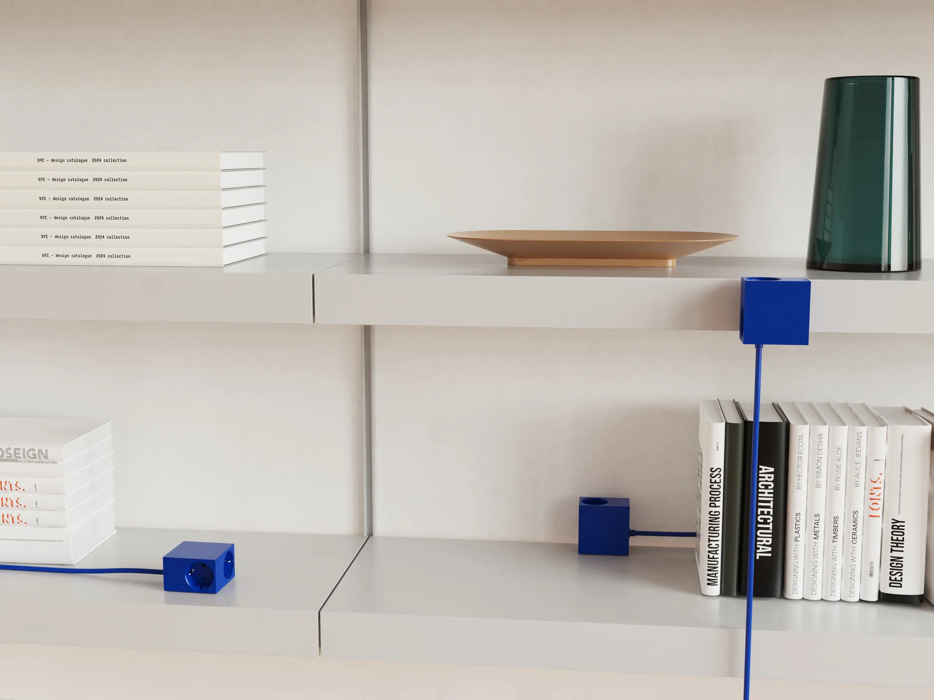 Prise Cuboid+ USB-C 30W 2 m, Catalina Blue Kord