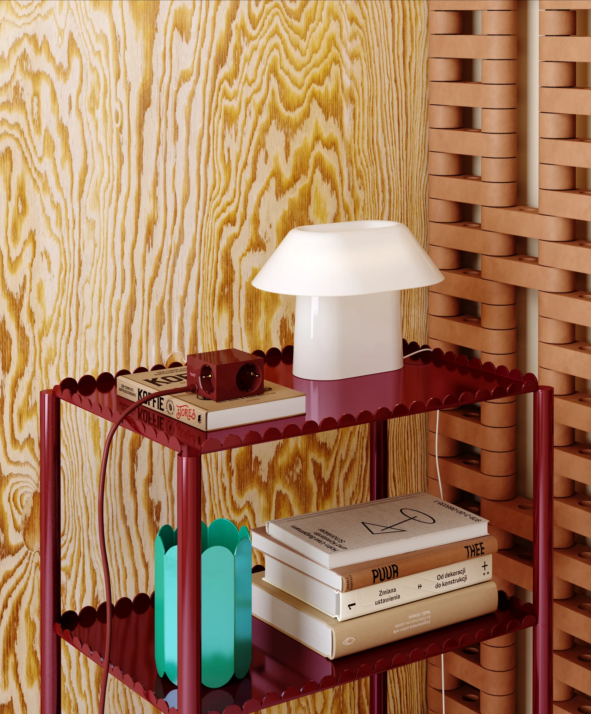 Prise Cuboid+ USB-C 30W 2 m, Fired Brick Kord