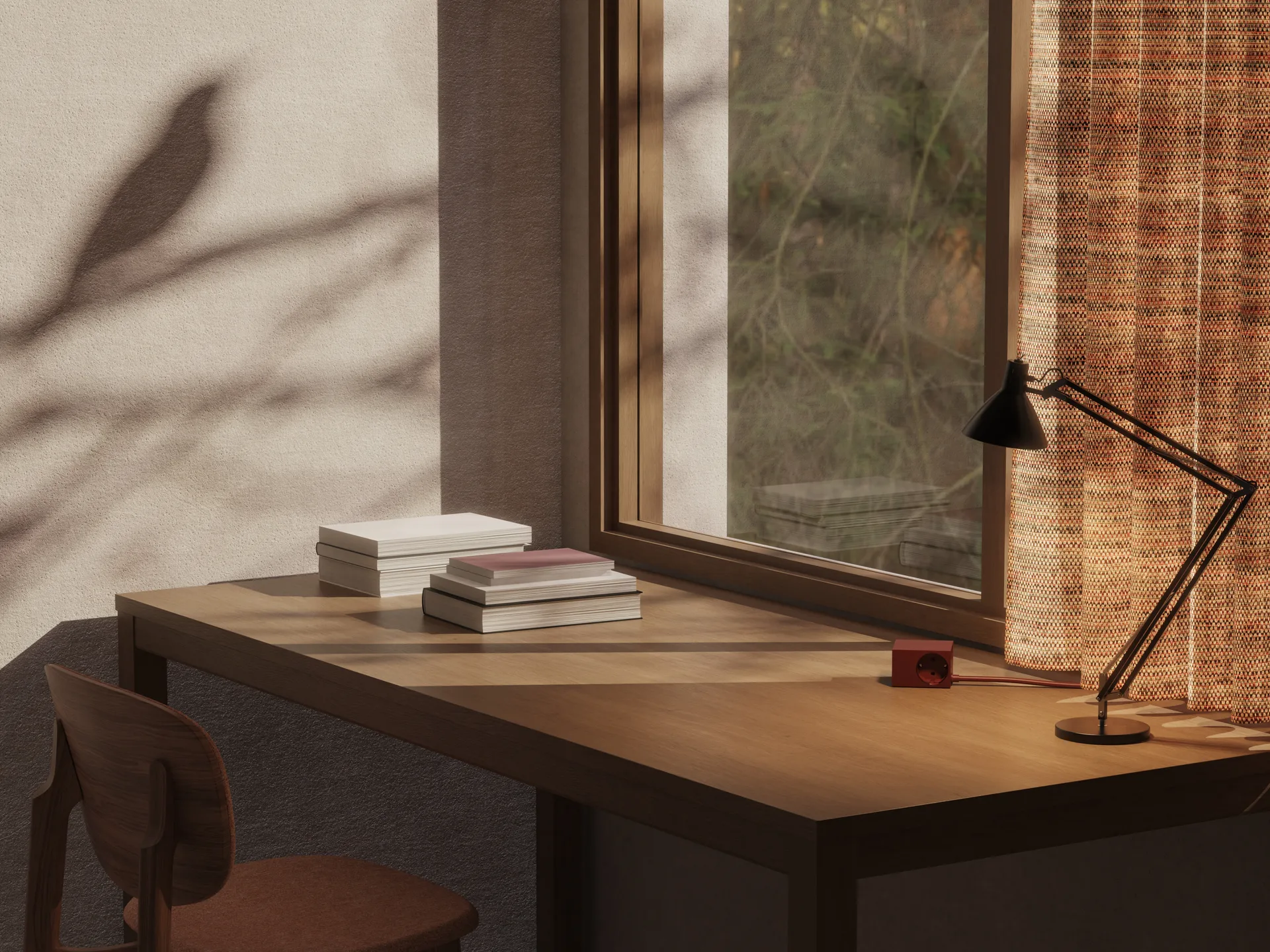 Prise Cuboid+ USB-C 30W 2 m, Fired Brick Kord