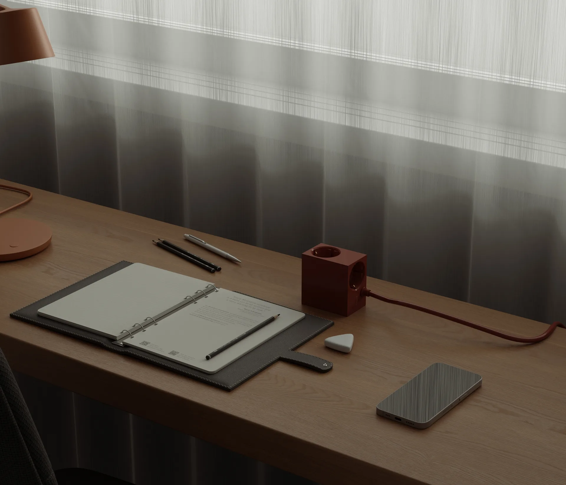 Prise Cuboid+ USB-C 30W 2 m, Fired Brick Kord