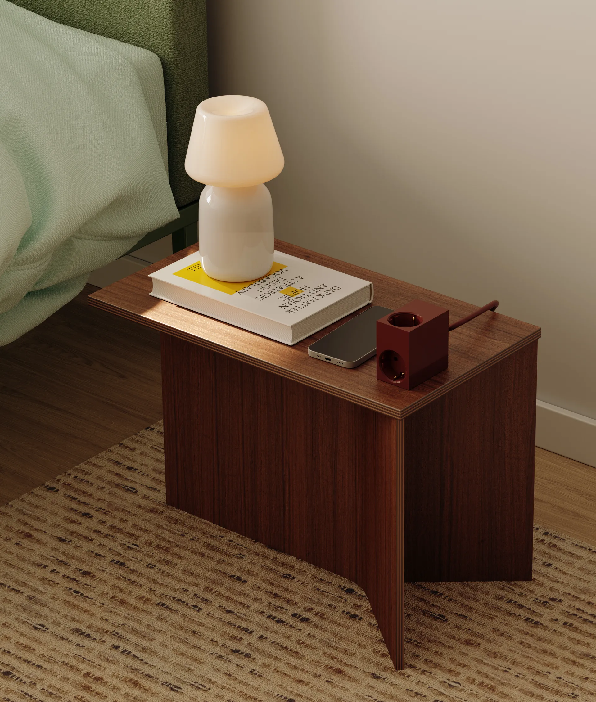 Prise Cuboid+ USB-C 30W 2 m, Fired Brick Kord