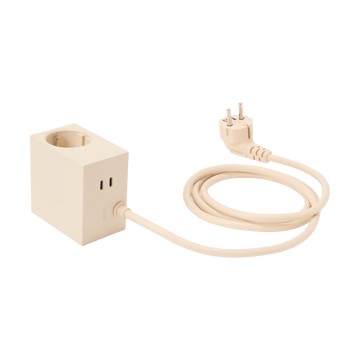 Prise Cuboid+ USB-C 30W 2 m - Pearled Ivory - Kord