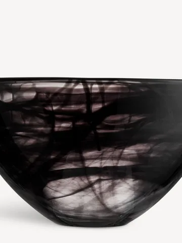 Bol Contrast 230 mm - Noir-noir - Kosta Boda