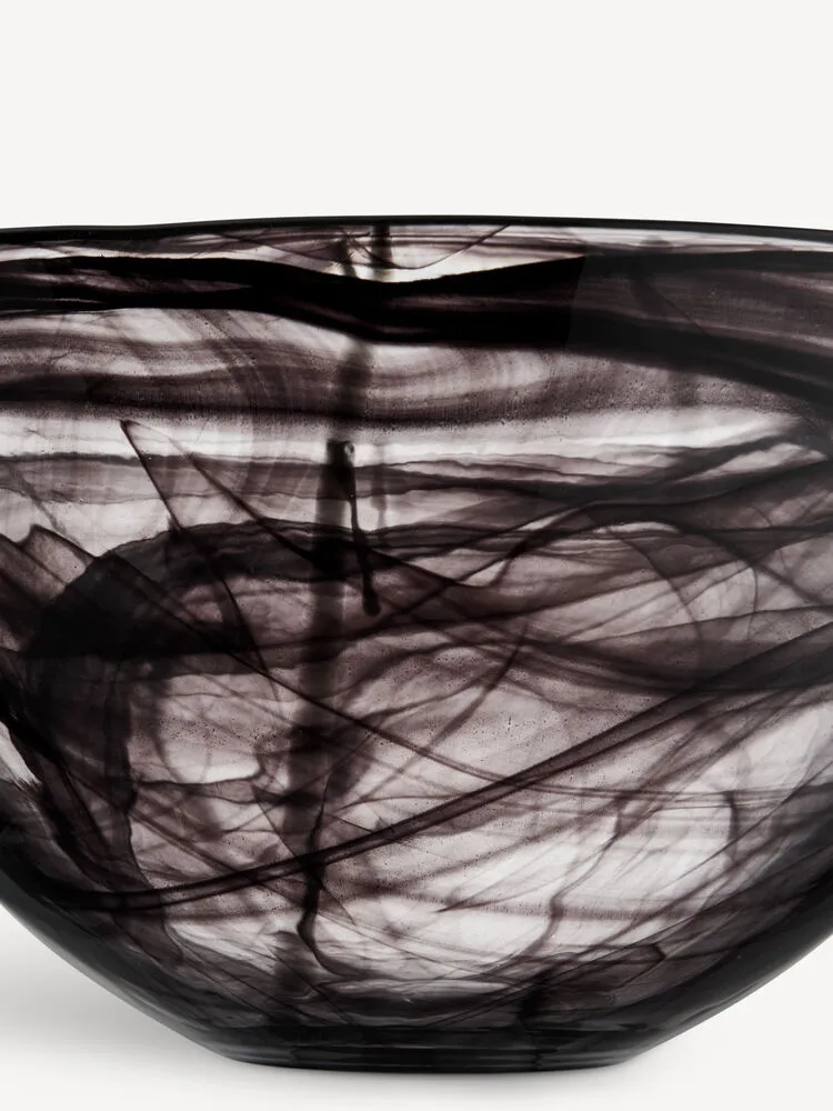 Bol Contrast 350 mm, Noir-noir Kosta Boda