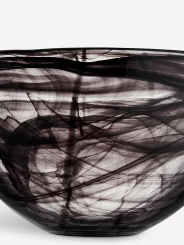 Bol Contrast 350 mm - Noir-noir - Kosta Boda