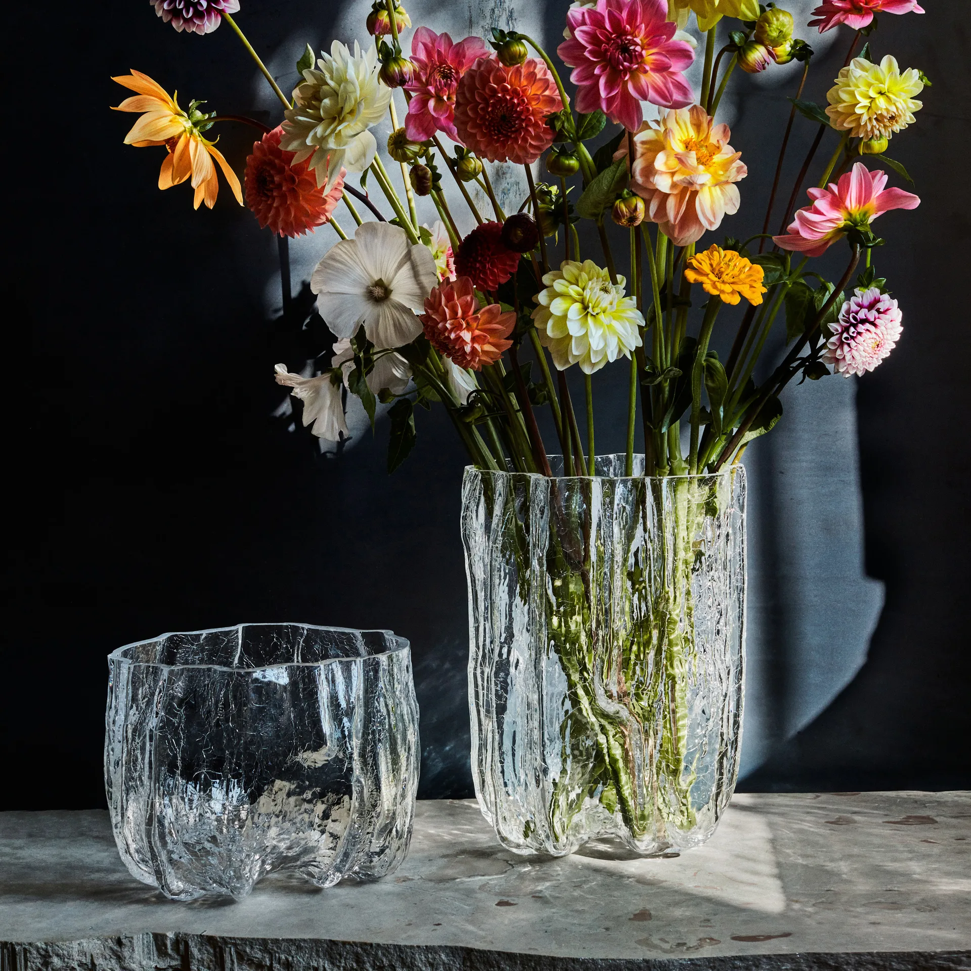 Bol Crackle grand, Transparent Kosta Boda