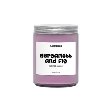 Bougie parfumée Mind - Bergamott & Fig, 550 g - Kosta Boda