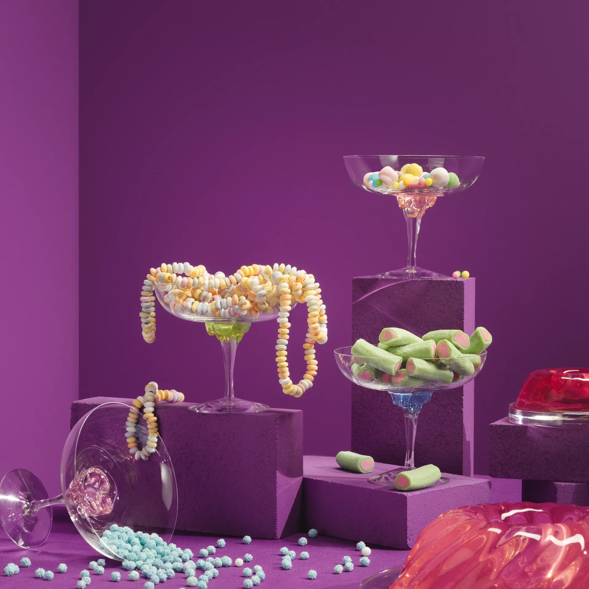 Coupe à boisson Sugar Dandy 32 cl, Bleu Kosta Boda