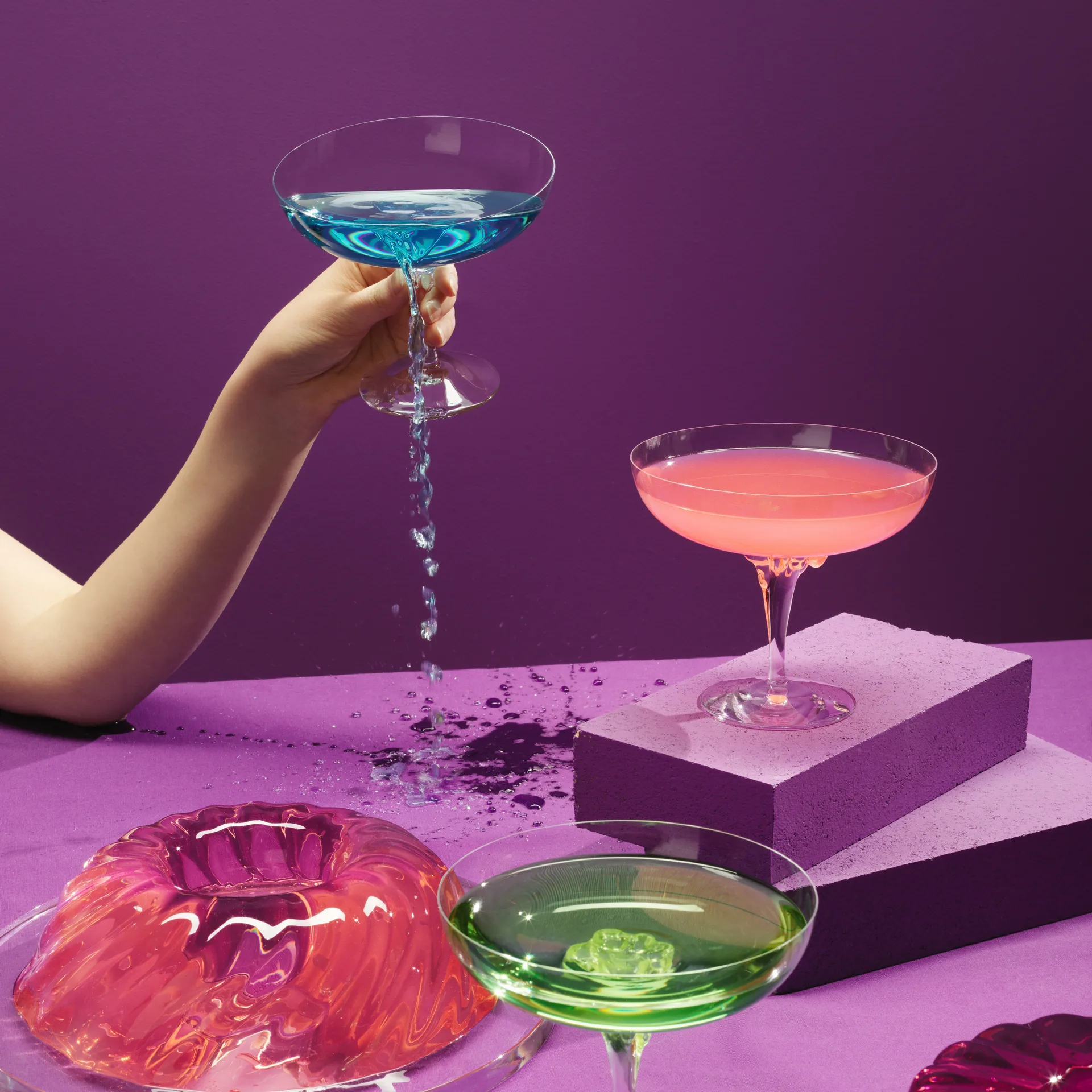 Coupe à boisson Sugar Dandy 32 cl, Bleu Kosta Boda