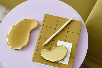 Décoration Tears of joy 146 mm - Golden tears - Kosta Boda