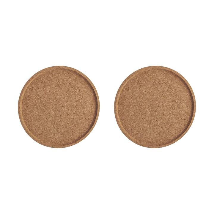 Dessous de verre en liège Viva Ø16,8 cm, 2 pièces - Marron - Kosta Boda