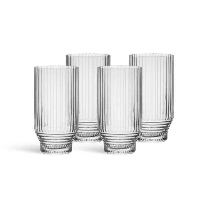 Pavilion verre highball - Transparent, 30 cl, lot de 4 - Kosta Boda