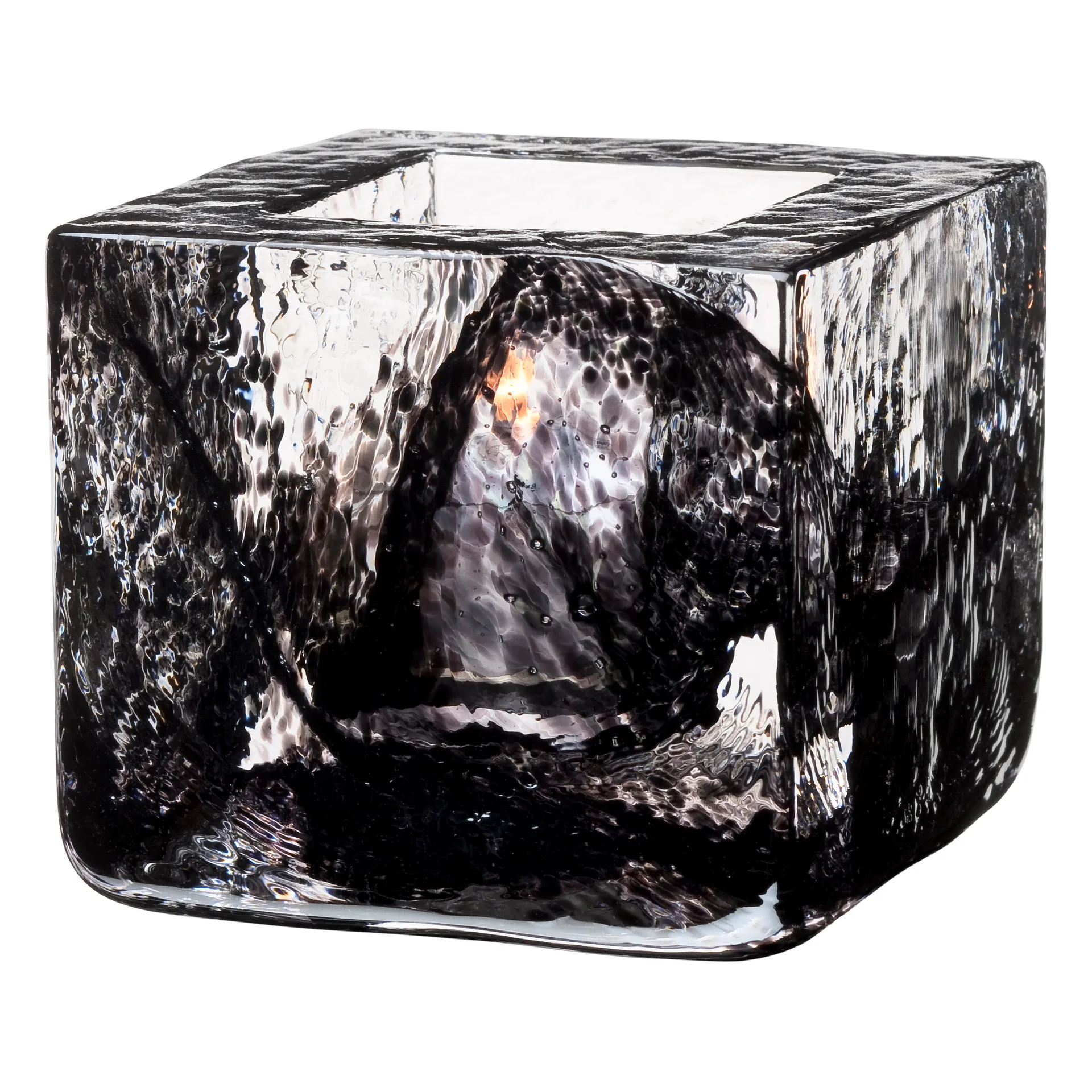 Photophore Brick, noir Kosta Boda
