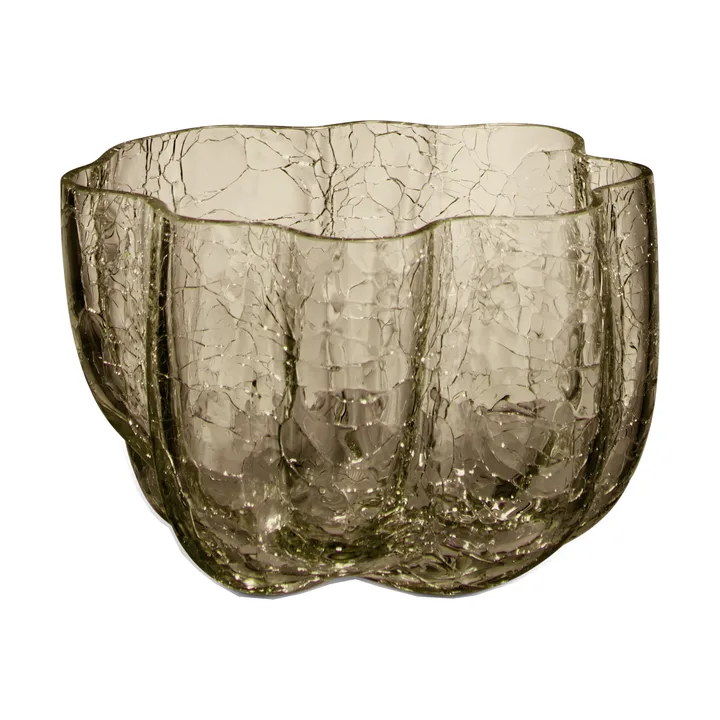 Photophore Crackle 5,8 cm - Taupe - Kosta Boda