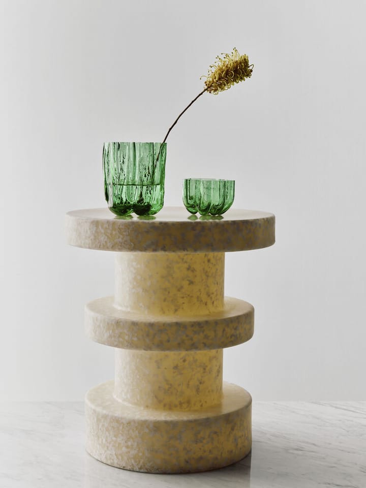 Photophore Crackle 5,8 cm, Vert foncé Kosta Boda