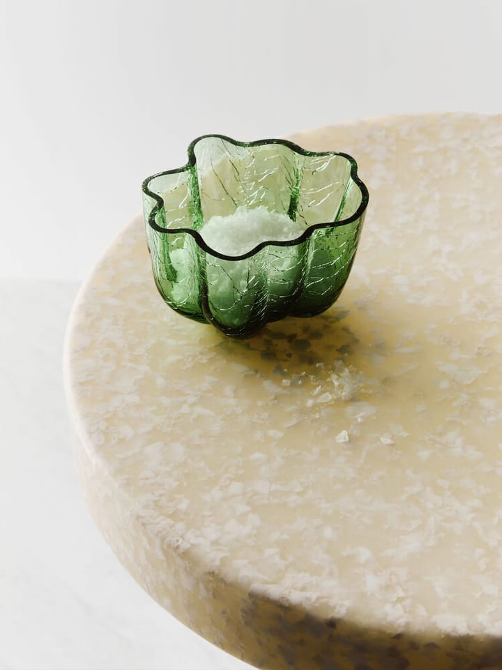 Photophore Crackle 5,8 cm, Vert foncé Kosta Boda