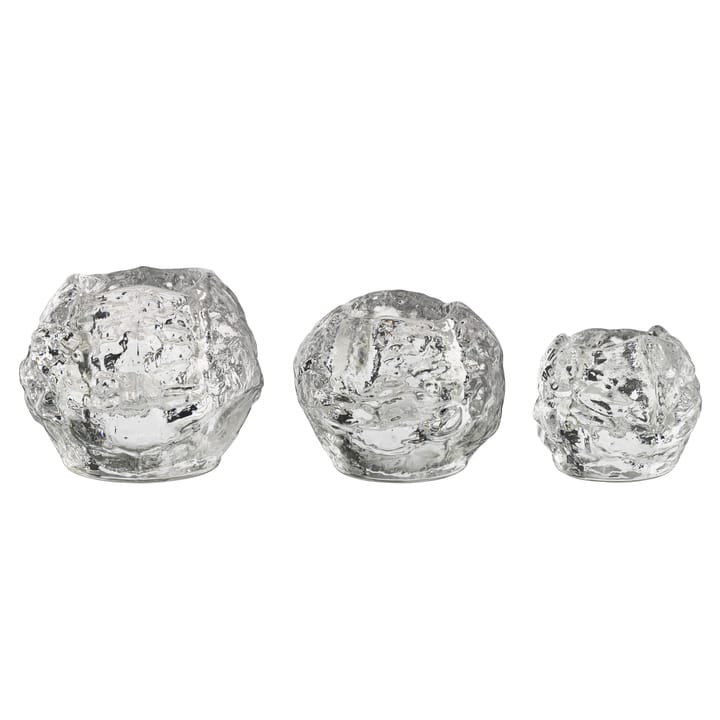 Photophore Snowball lot de 3 - lot de 3 - Kosta Boda