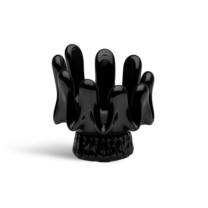 Photophore Solros 9,2 cm - Noir - Kosta Boda