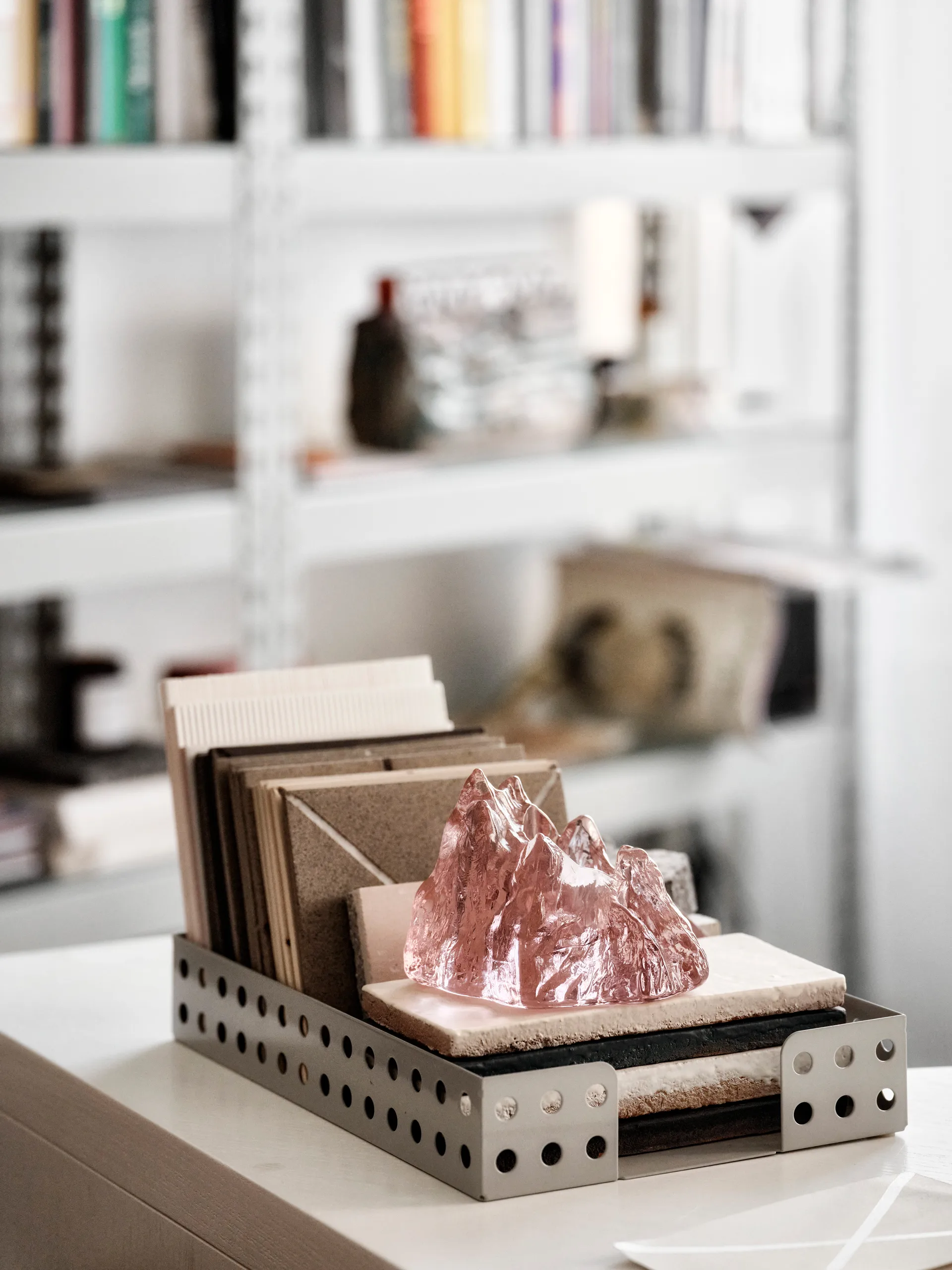 Photophore The Rock 91 mm, Rose Kosta Boda