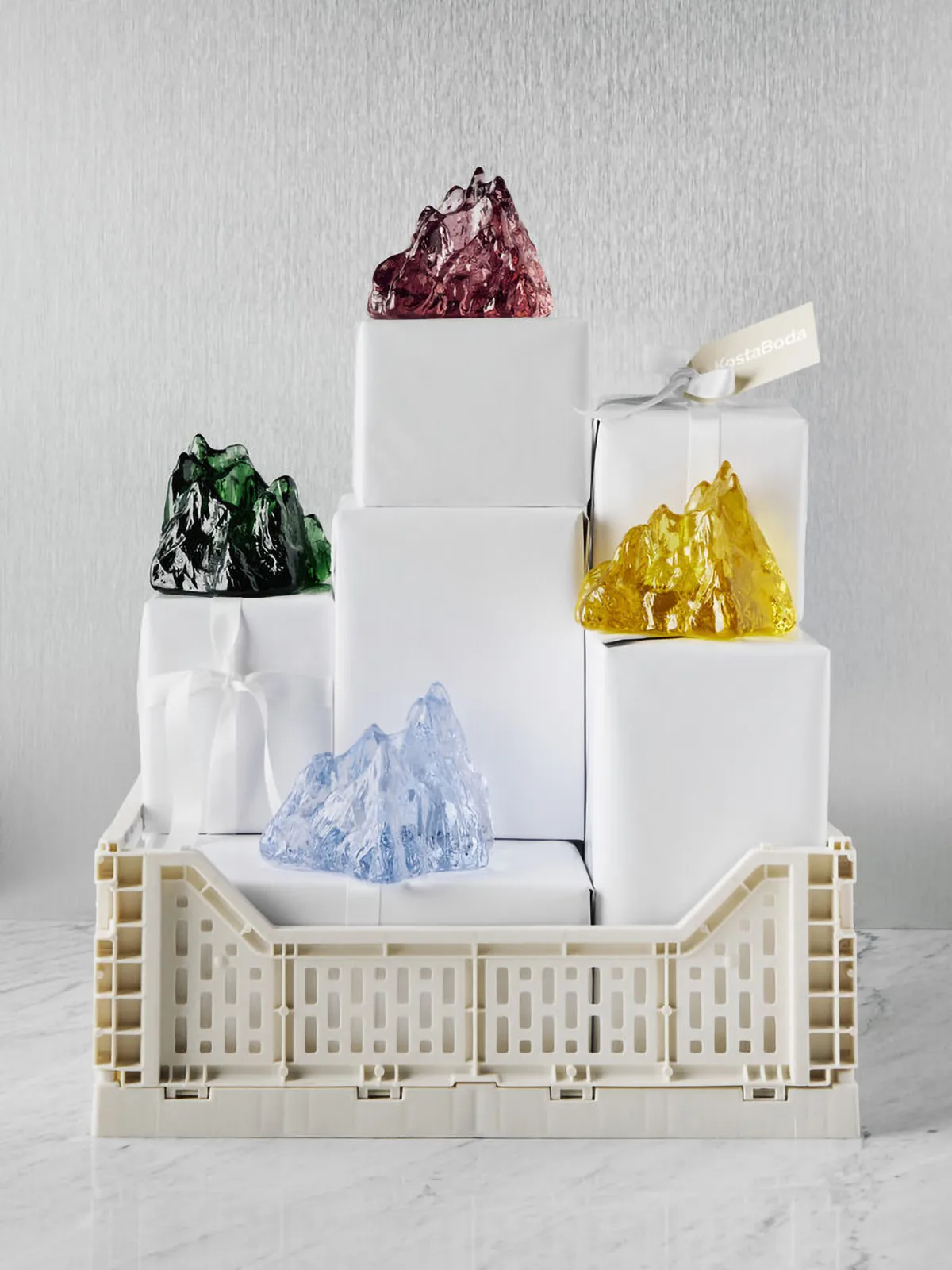 Photophore The Rock 91 mm, Vert émeraude Kosta Boda