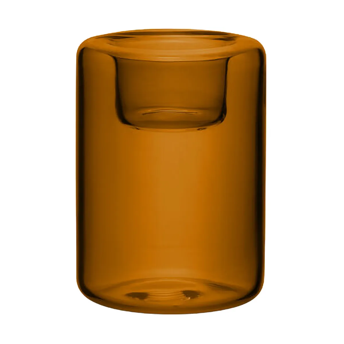 Photophores Happy 3 pièces, Ambre Kosta Boda